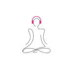 beige filigran illustriert gezeichnet meditation kopfhörer podcast logo (1920 x 1100 px) (120 x 41 px) (500 x 500 px)